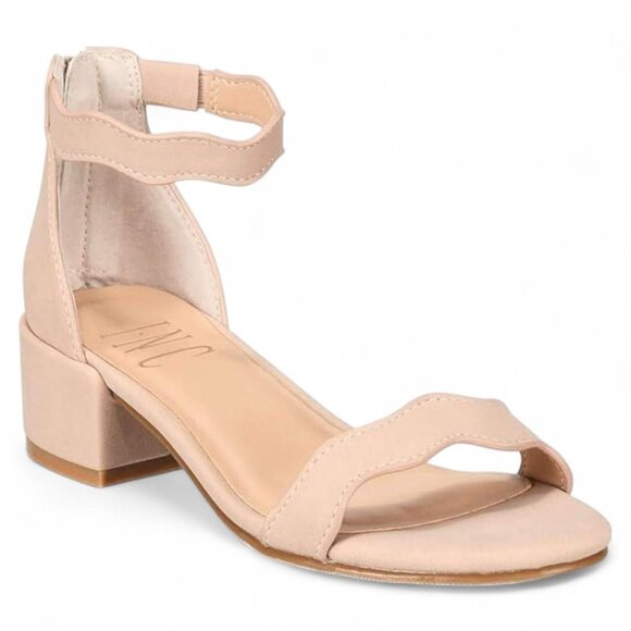 INC Womens Leather Block Heel Heels - Picture 1 of 5
